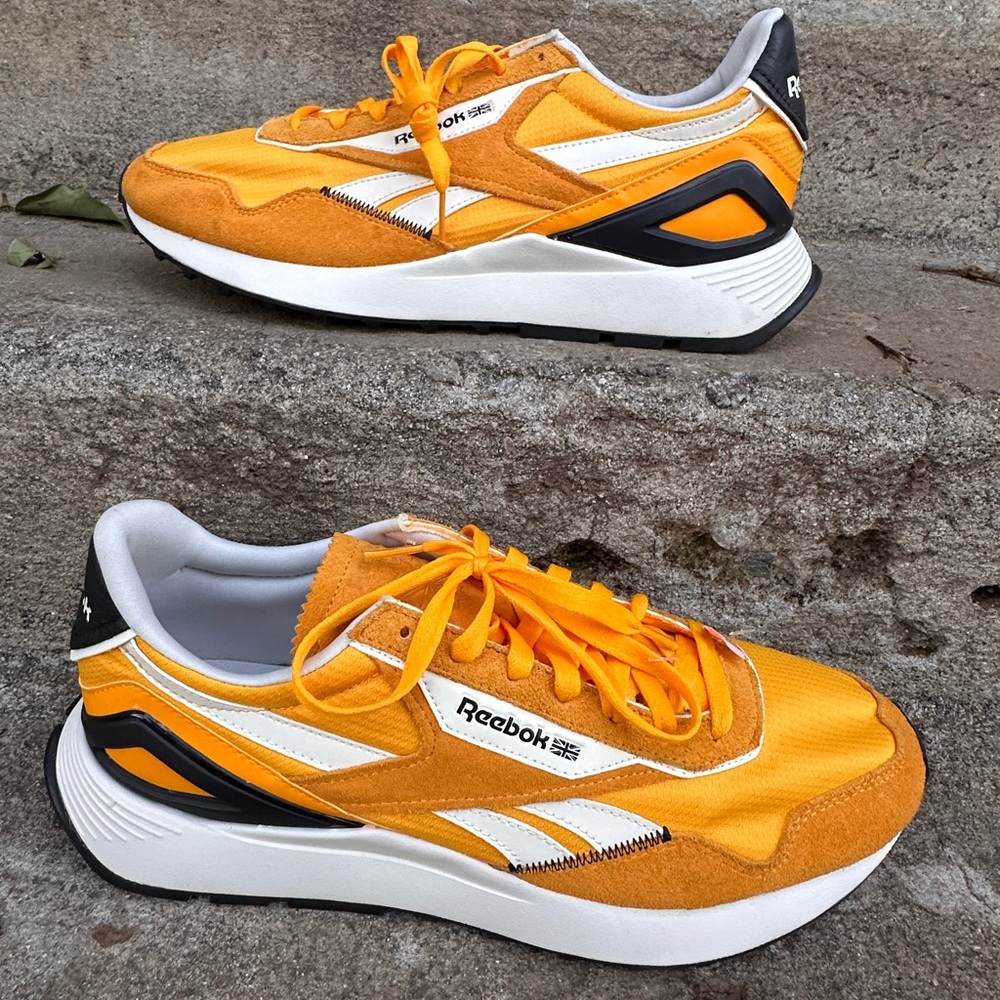 Reebok classic leather legacy collegiate yellow black Sneakers Kill Bill vibes
